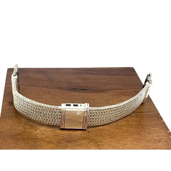 John Hardy Apple Watch Band Sterling Silver Smartwatch Strap Mesh Two Piece 32mm - Picture 9 of 12